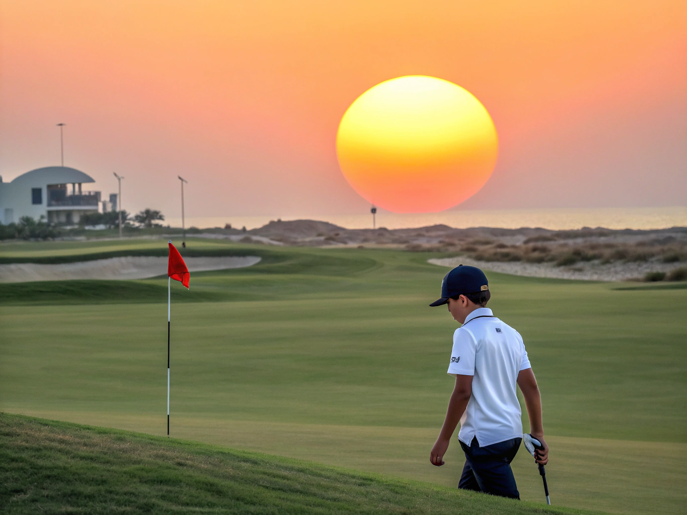 Trees and spectators watching from a distance